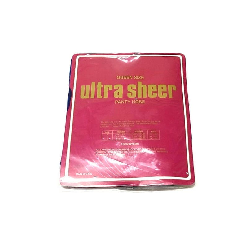 Vintage NOS 1970s Olympia Ultra Sheer Royal Blue Panty Hose Queen Size