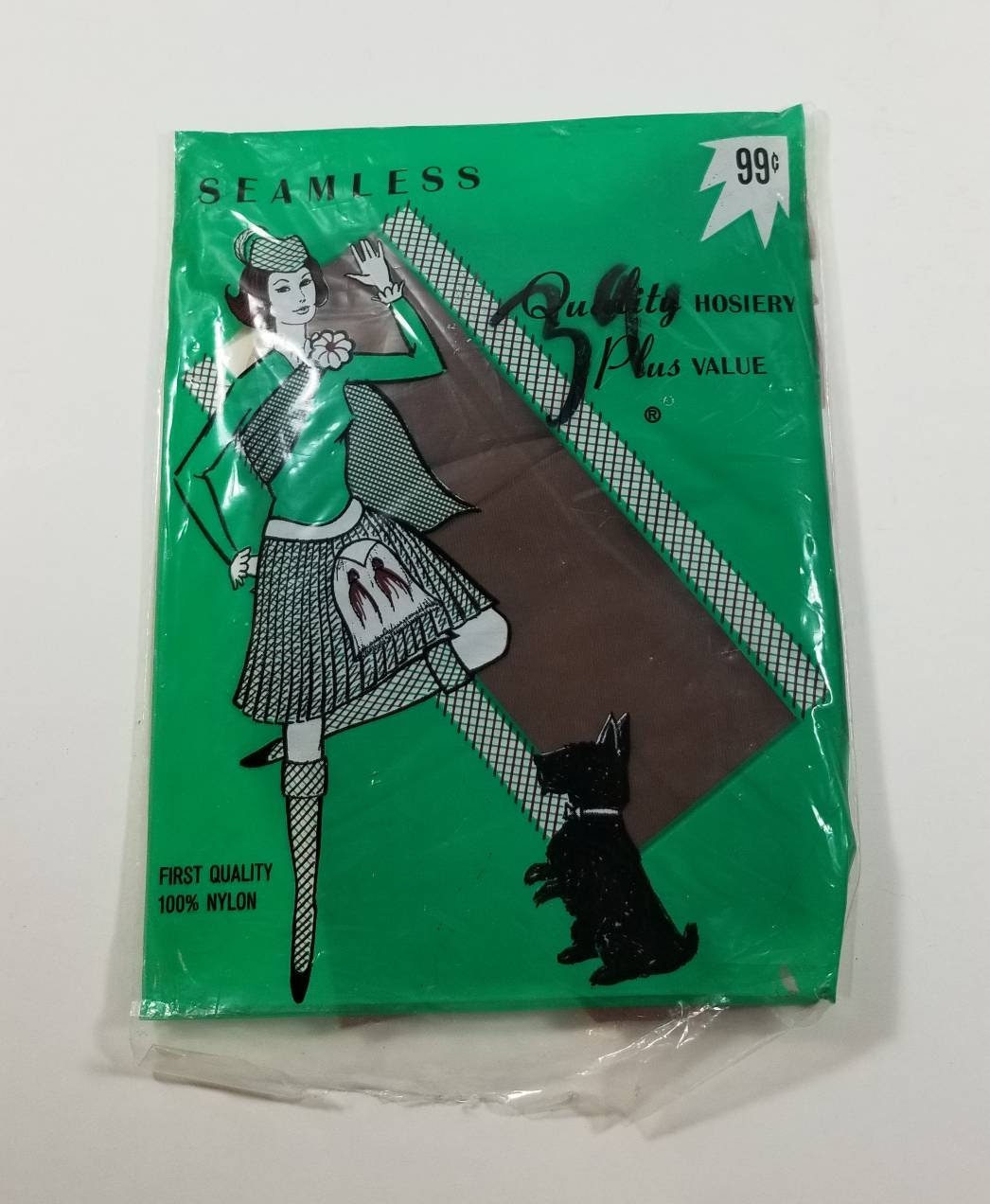 Vintage NOS 1960s Seamless Nylon Hosiery Etsy