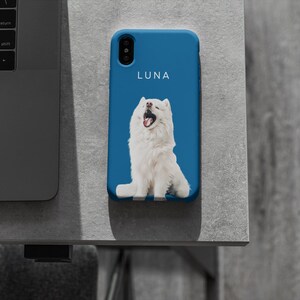 Personalized Pet Phone Case From Photo, Custom Dog Phone Case, Cat Phone Cover With Name, Pet Memorial Gift, Unique Custom Art