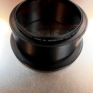 3D-Printed PETG Lens Hood for Homemade Camera Traps - Compatible With 95mm-105mm Lens Hood Adapter.  *Lens adapter and filter not included.