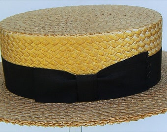 23" - Vintage Strathmore Bench Made Men's Straw Boater