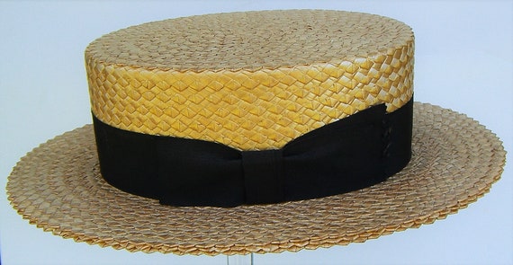 23" - Vintage Strathmore Bench Made Men's Straw Bo