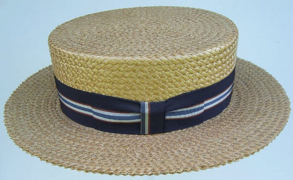 7 1/4 - Vintage Kimball Men's Straw Boater