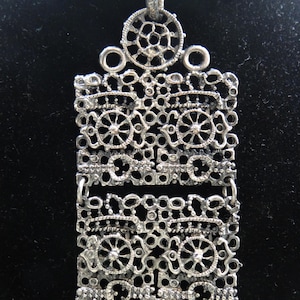 Vintage Juhani Vourisalmi pewter pendant and chain Finland