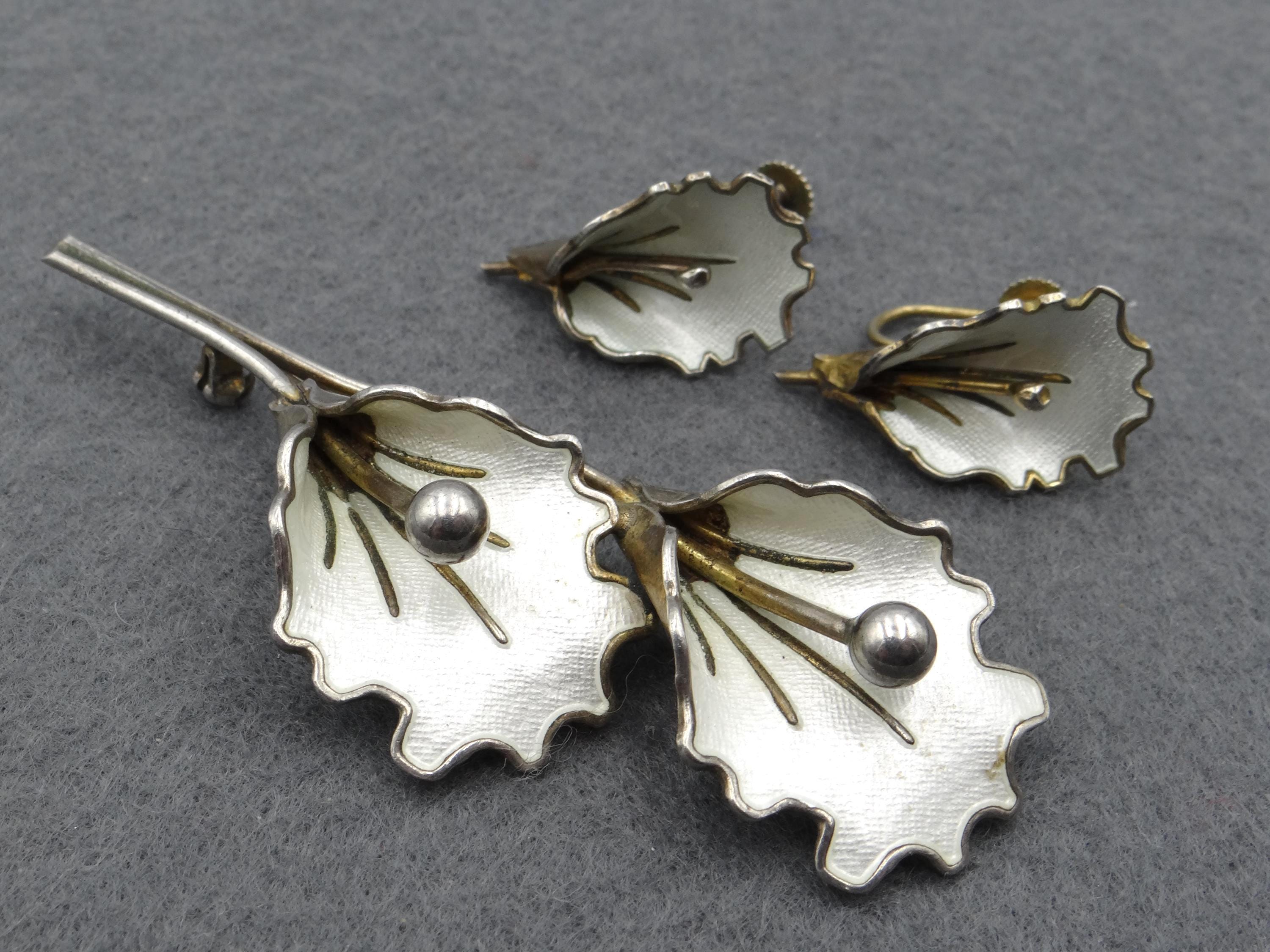 ヴィンテージセット アクセル・ホルムセン ブローチ＆イヤリング 