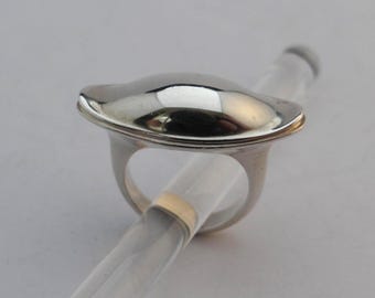 ヴィンテージ ジョージ ジェンセン スターリングシルバー アクアマリン