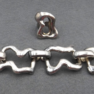 Vintage set Jacob Hull for Buch + Deichmann silverplated bracelet and ring Denmark