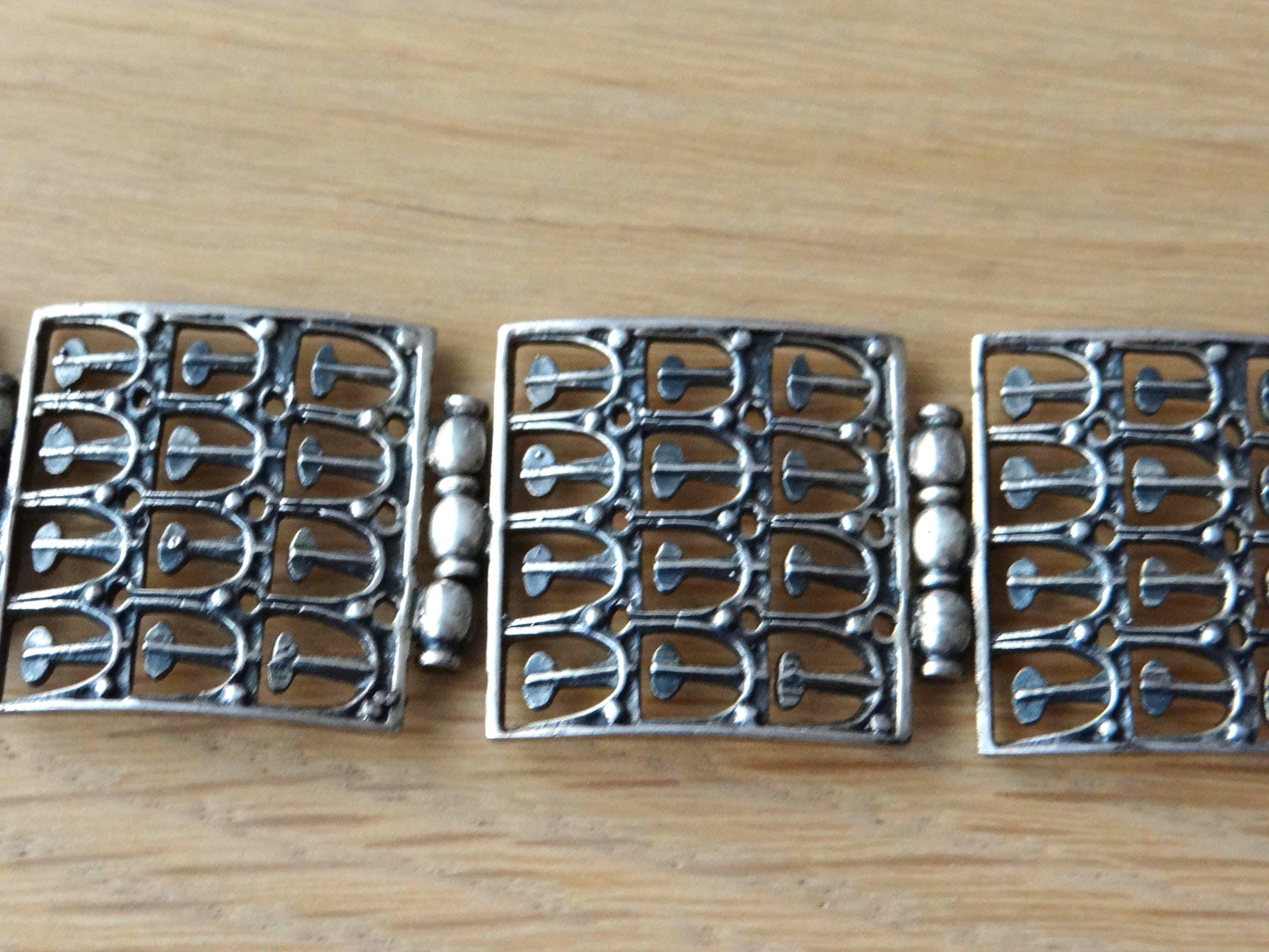 希少／北欧ヴィンテージ ／60s ／Jorma Laine作品SILVER925 Vintage Jorma Laine Kultateollisuus Ky Modernist Finland Bracelet