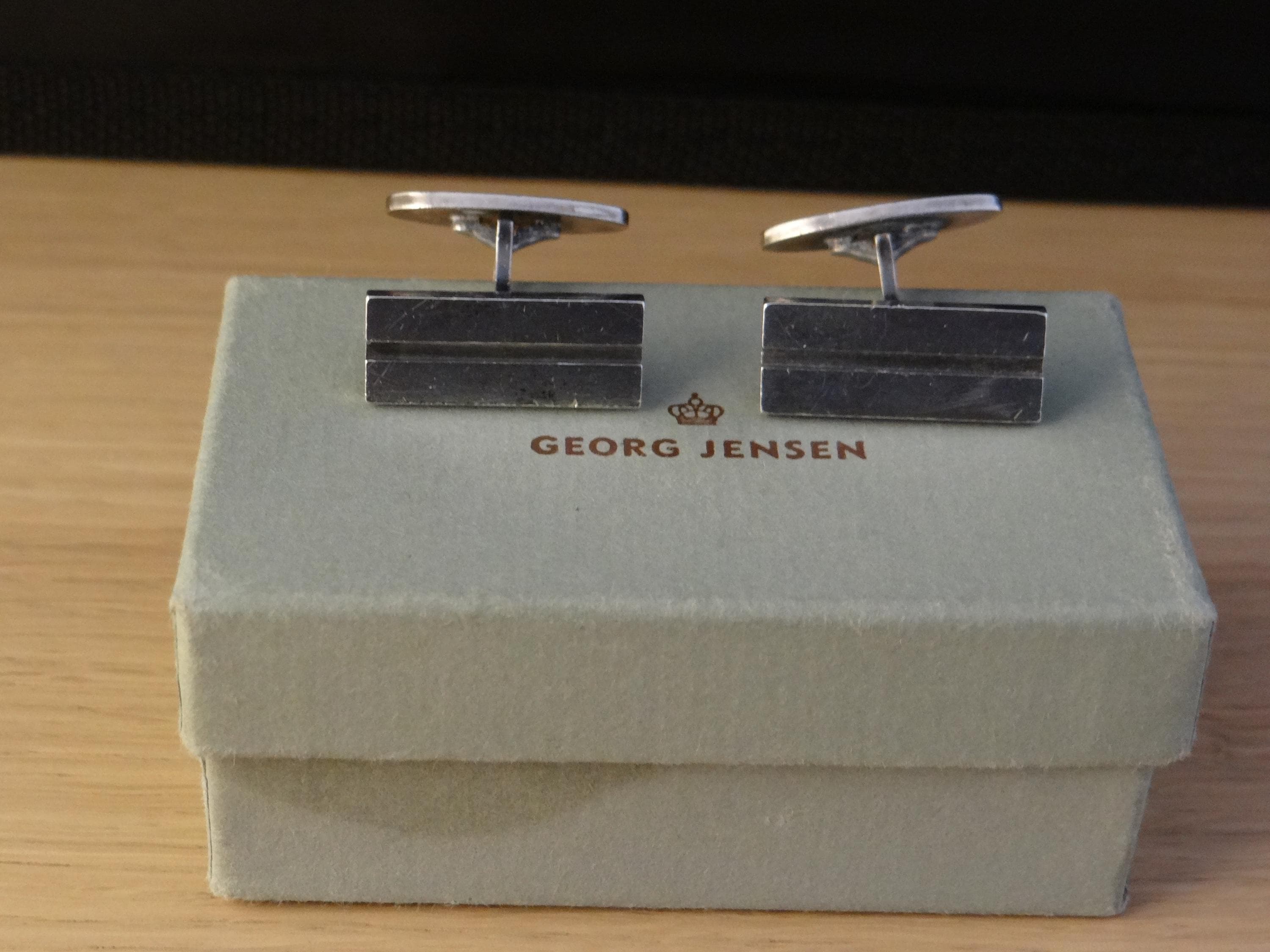 Vintage GEORG JENSEN #114 Sterling Silver 925S Cufflinks Denmark