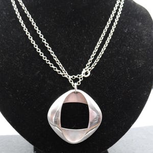 Vintage Georg Jensen #368 sterling silver 925 pendant by Henning Koppel Denmark with a silver chain
