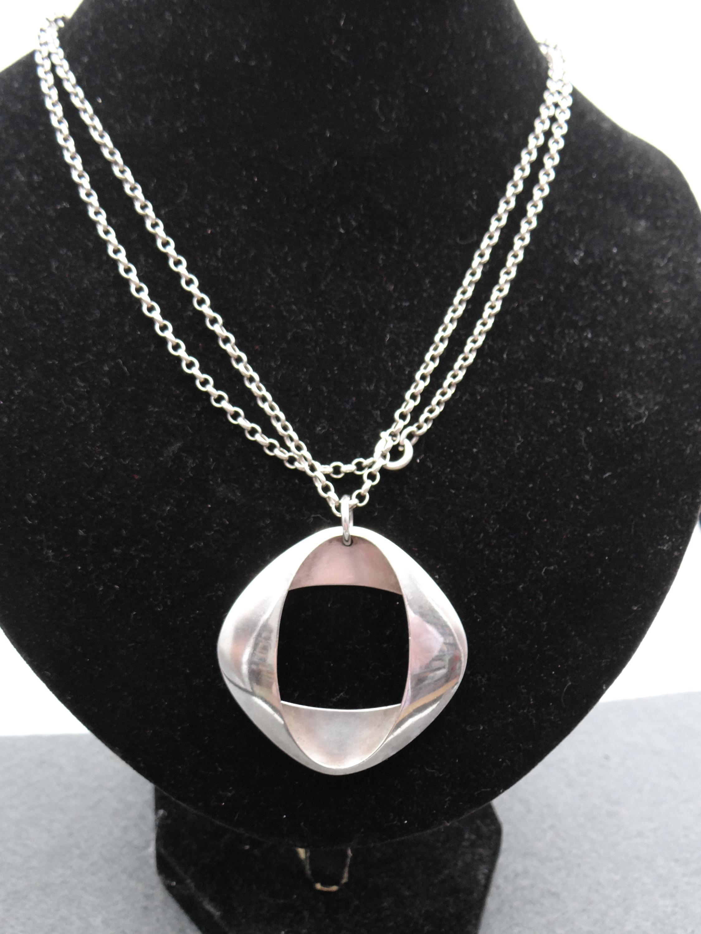 ジョージ ジェンセン スターリング シルバー ペンダント #368 - ヴィンテージ ジョージ ジェンセン スターリング シルバー ペンダント