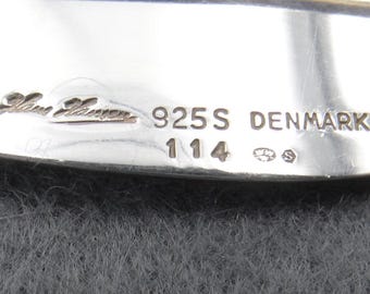 Large Vintage Hans Hansen #114 Sterling Silver 925s Brooch Denmark