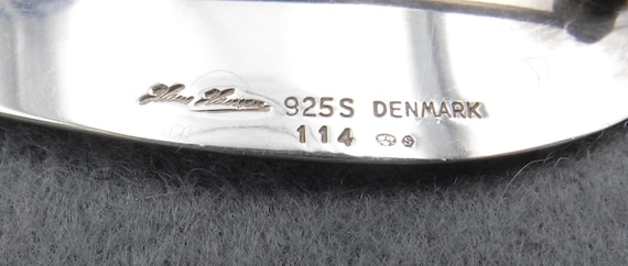 【美品】Hans Hansen ネクタイピン 925S DENMARK Large Vintage Hans Hansen #114 Sterling Silver 925s Brooch Denmark