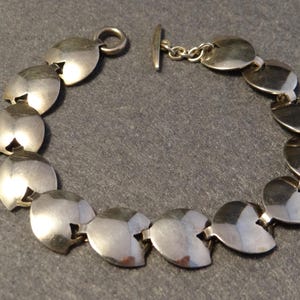 vintage HERMAN SIERSBOL sterling silver 925S heart  BRACELET Denmark