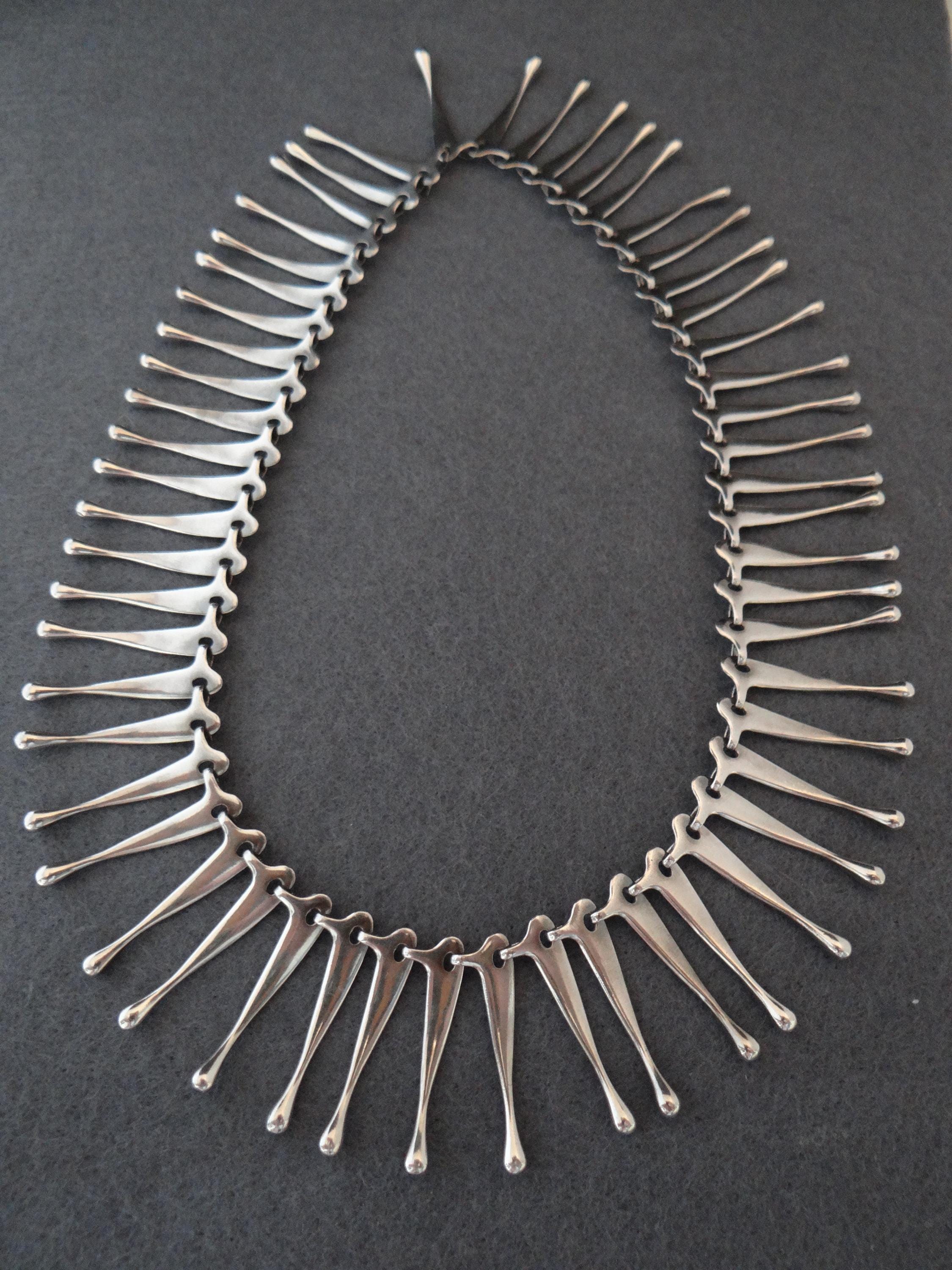 Rare GEORG JENSEN #196 Sterling Silver 925S Necklace DENMARK - Etsy