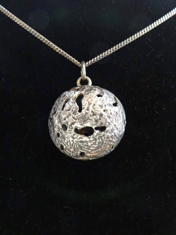 Vintage 1964 BJ Fredrikssons Sterling Silver 925S Pendant (ball