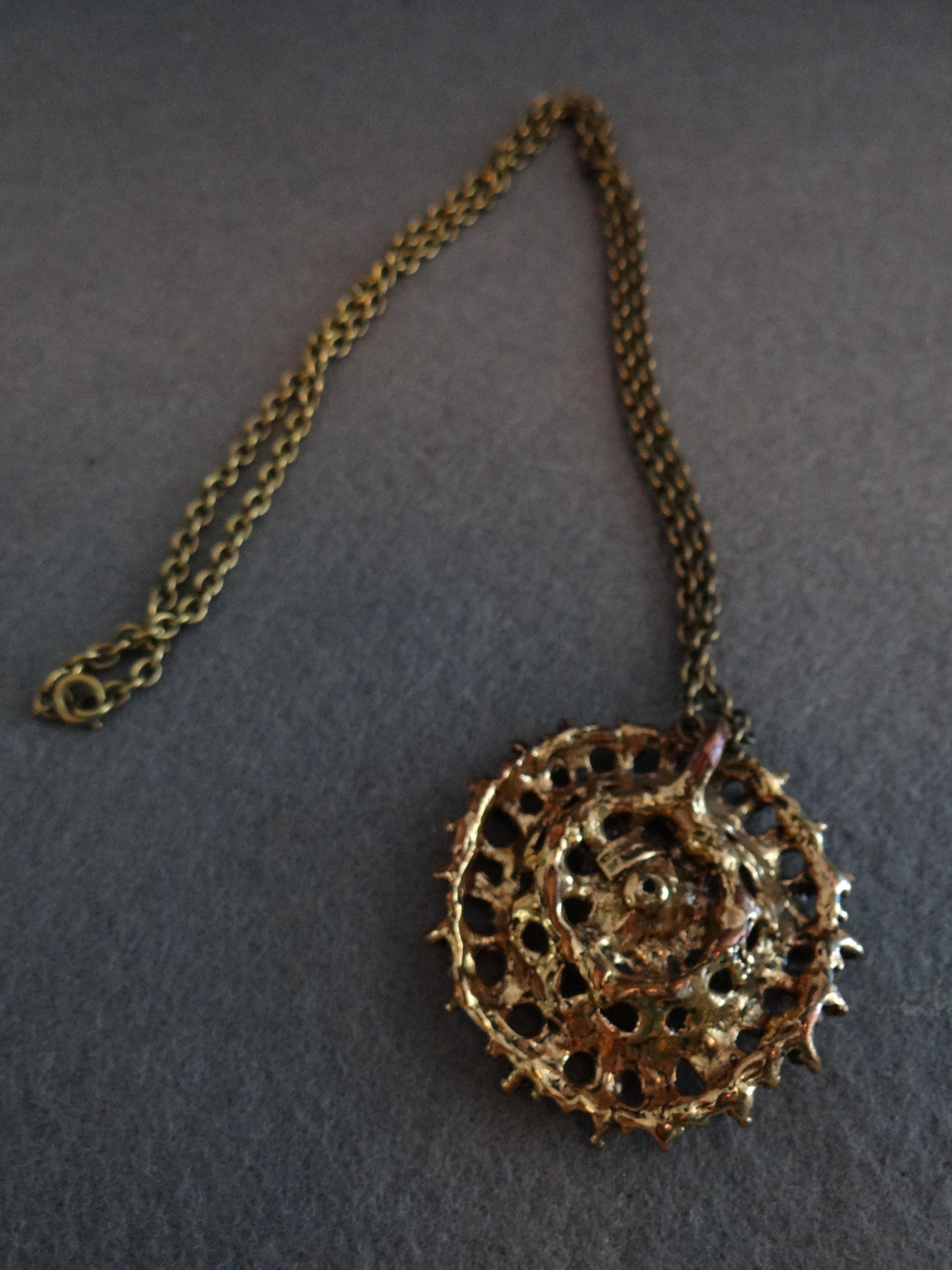 Pendentif Vintage En Argent Sterling – Style Norvégien, Signé Else & Paul