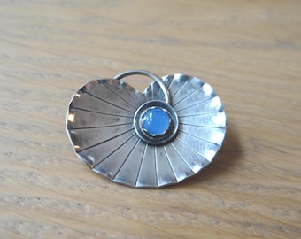 Vintage Alton Silver and Moonstone Lily Leaf Brooch Sweden - Etsy