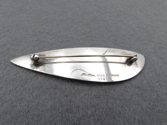 【美品】Hans Hansen ネクタイピン 925S DENMARK Large Vintage Hans Hansen #114 Sterling Silver 925s Brooch Denmark