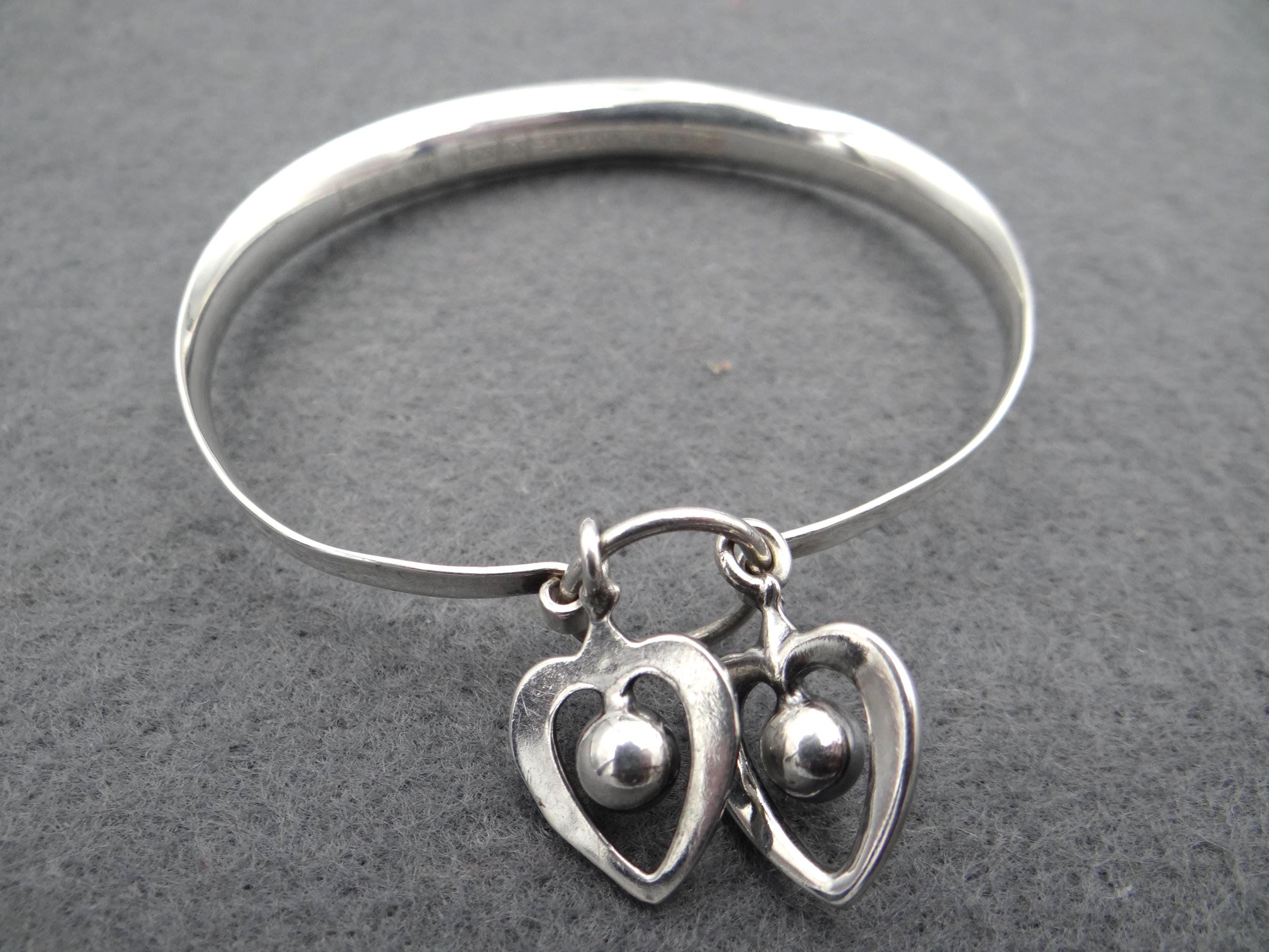 Bracelet En Argent Sterling Erik Granit & Co Finlande - Style Vintage Moderniste - Occasion