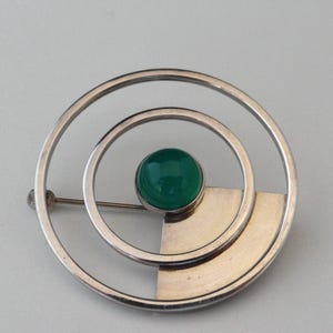 Broche Ancienne En Argent John L. Lauritzen Denmark - Vintage - Occasion