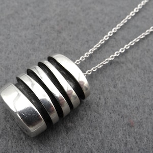 Vintage Georg Jensen #203 pendant with a Georg Jensen sterling silver 925S chain Denmark