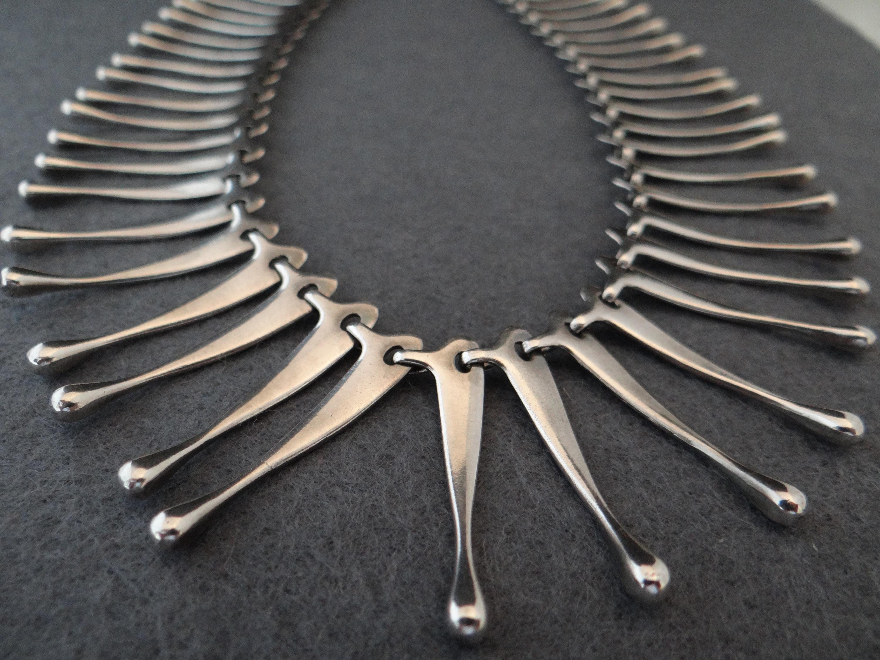 Rare GEORG JENSEN #196 Sterling Silver 925S Necklace DENMARK - Etsy