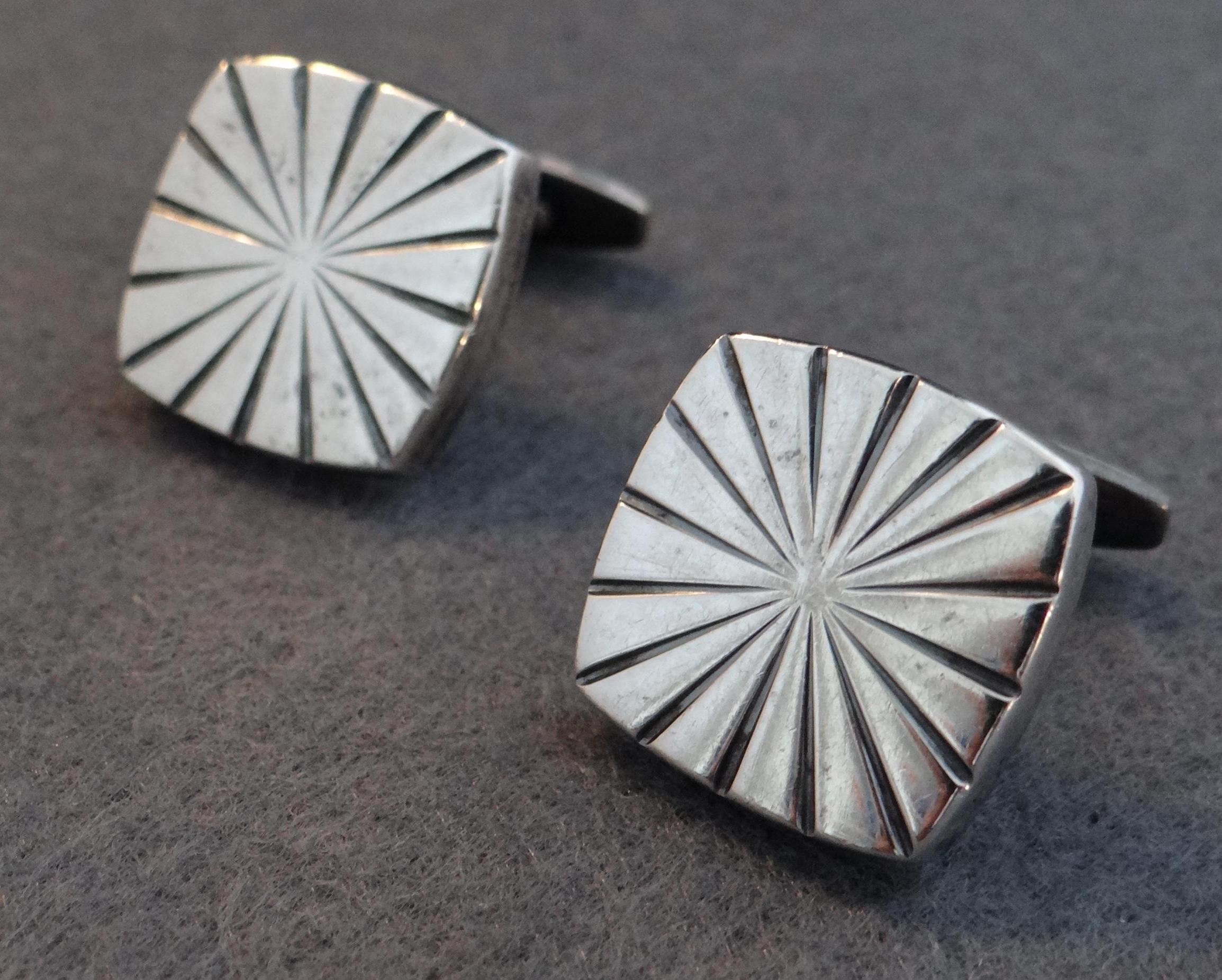 HANS HANSEN #818, 36 Grams, Sterling Silver 925s CUFFLINKS Denmark