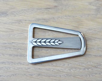 Vintage Georg Jensen #334 geldclip van sterling zilver 925S, gemaakt door Arno Malinowski, Denemarken.