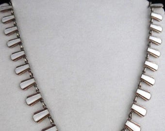 Collana vintage in argento sterling 925 e smalto Volmer Bahner, Danimarca