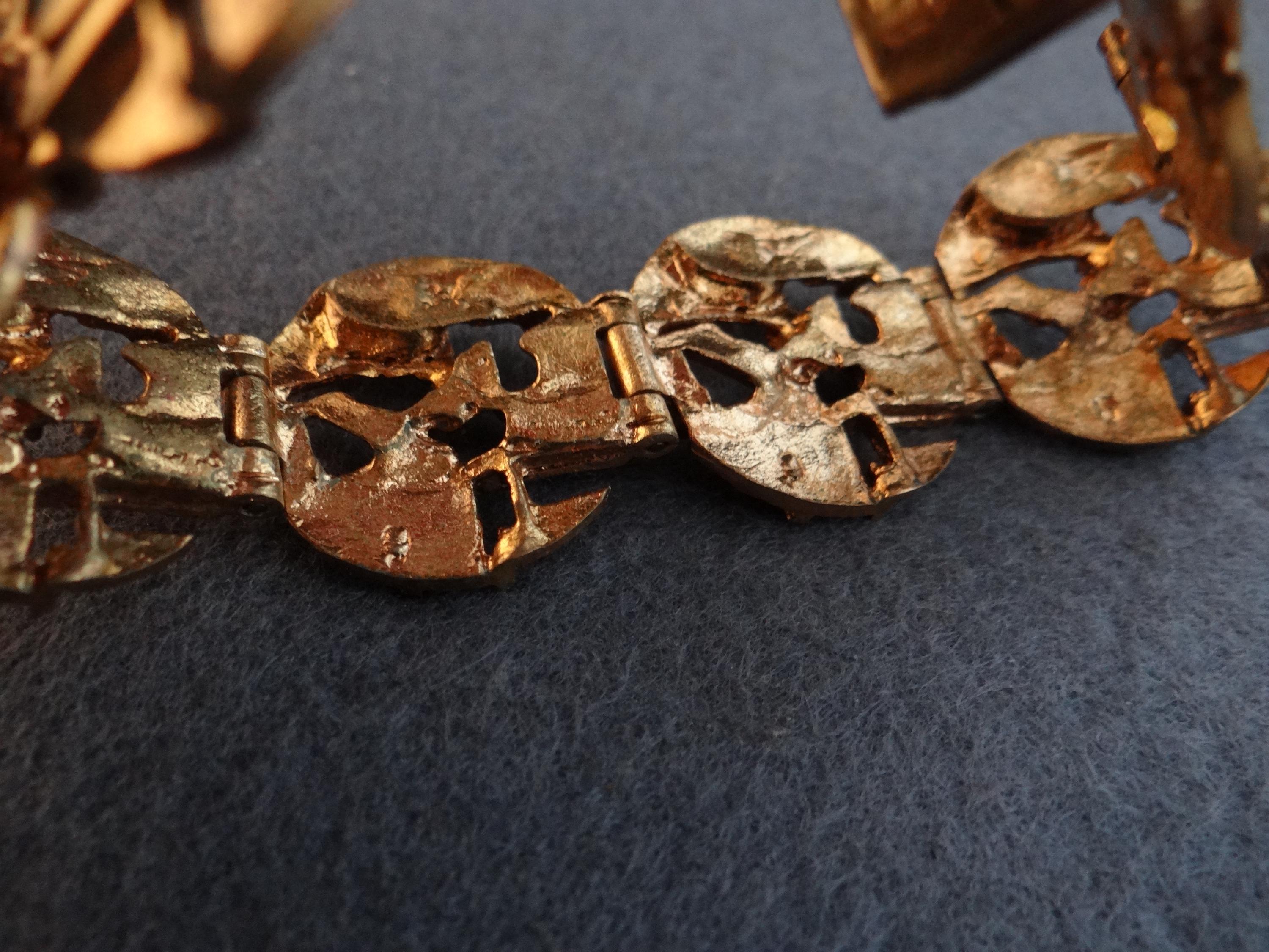 ヴィンテージ JORMA LAINE ブロンズ ブレスレット フィンランド - Etsy