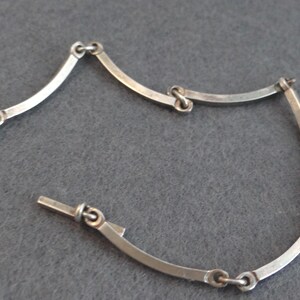Bracelet Vintage Niels Erik En Argent Sterling 925 - Design Scandinave Moderne, Danemark