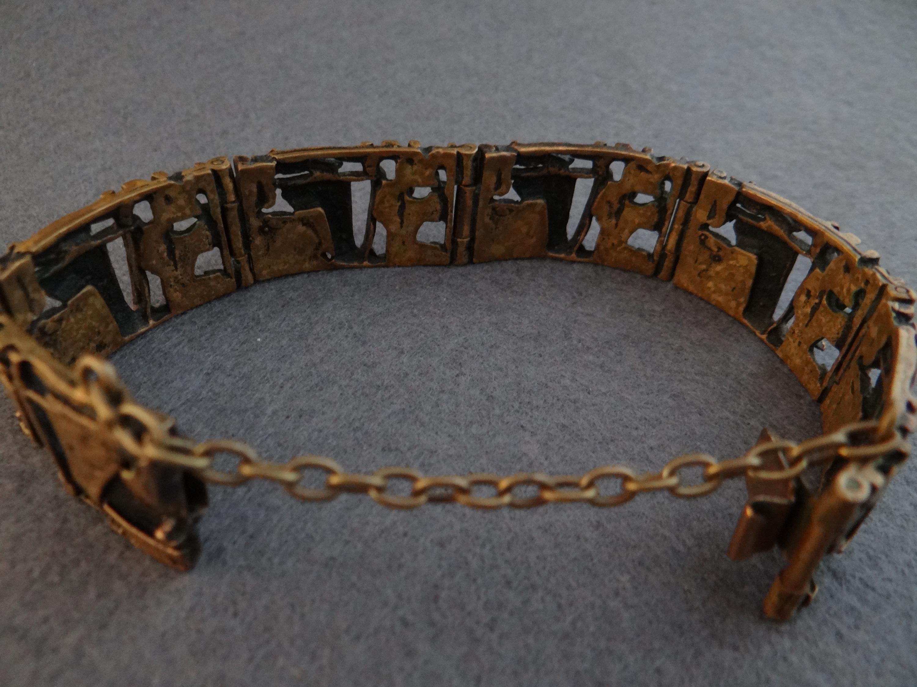 ☆jorma laine FINLAND Bronze ブレスレット JORMA LAINE ヨルマレイン ブロンズ スモールフェイス ブレスレット