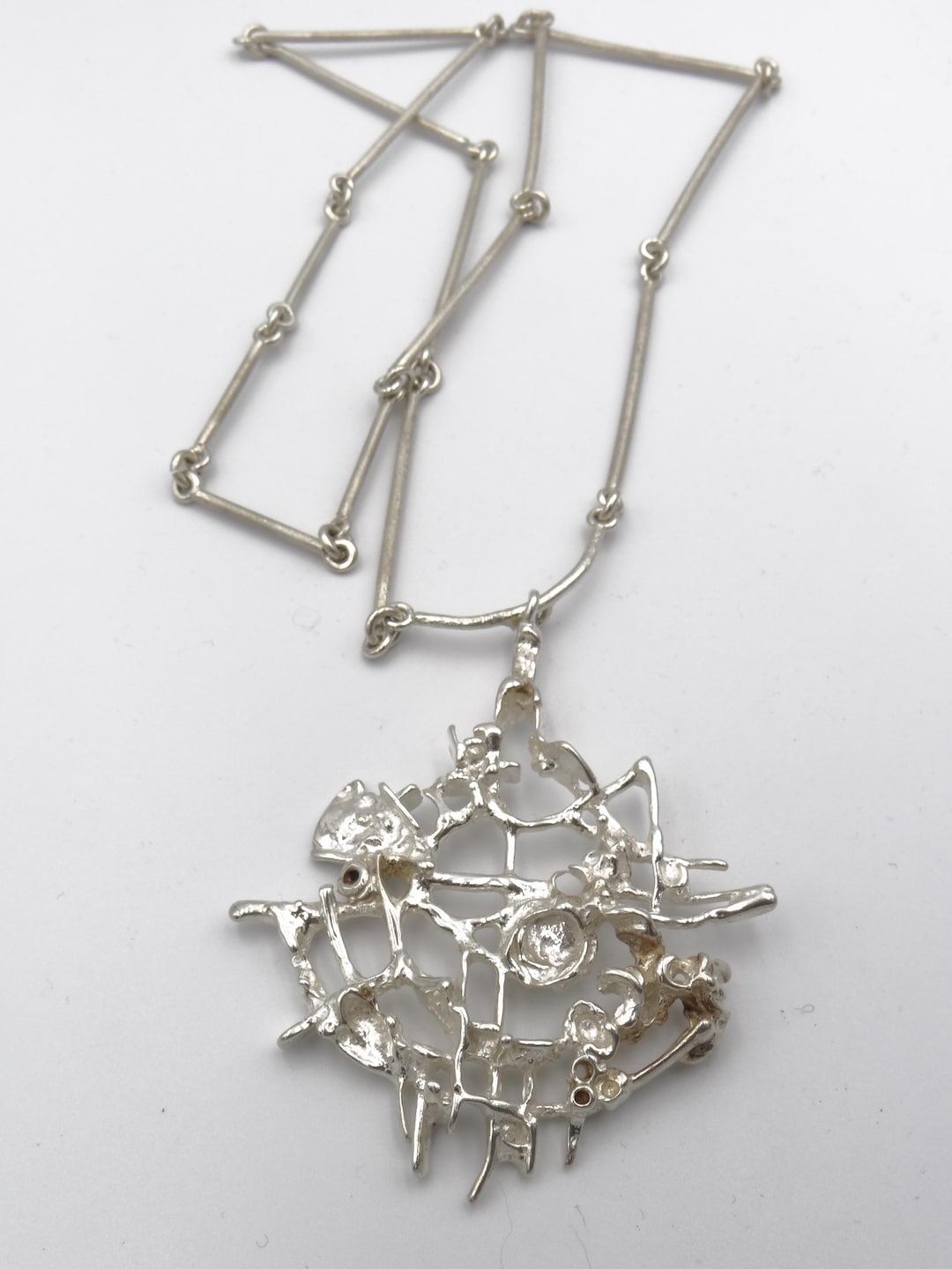 Vintage Large JUHLS Silver 830S Necklace Norway - Etsy