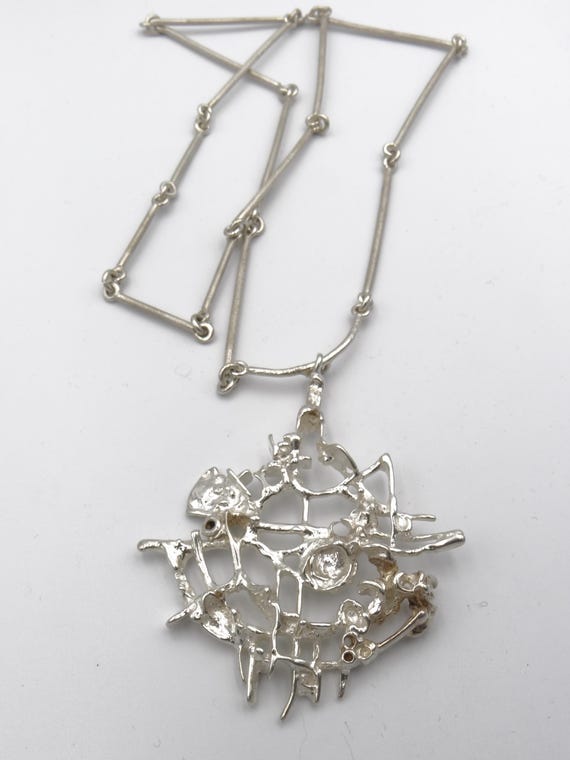 Ａｎｔｉｑｕｅｊｅｗｅｌｒｙ Ｈａｎｄ ｍａｄｅ Ｓｉｌｖｅｒ Ｎｅｃｋｌａｃｅ Vintage Large JUHLS Silver 830S Necklace Norway - Etsy