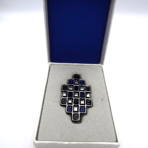 Vintage David Andersen Sterling Silver Enamel Brooch - Norway