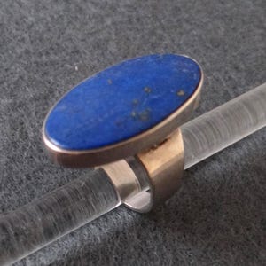 Vintage rare N. E. FROM sterling silver 925S with lapis lazuli ring Denmark