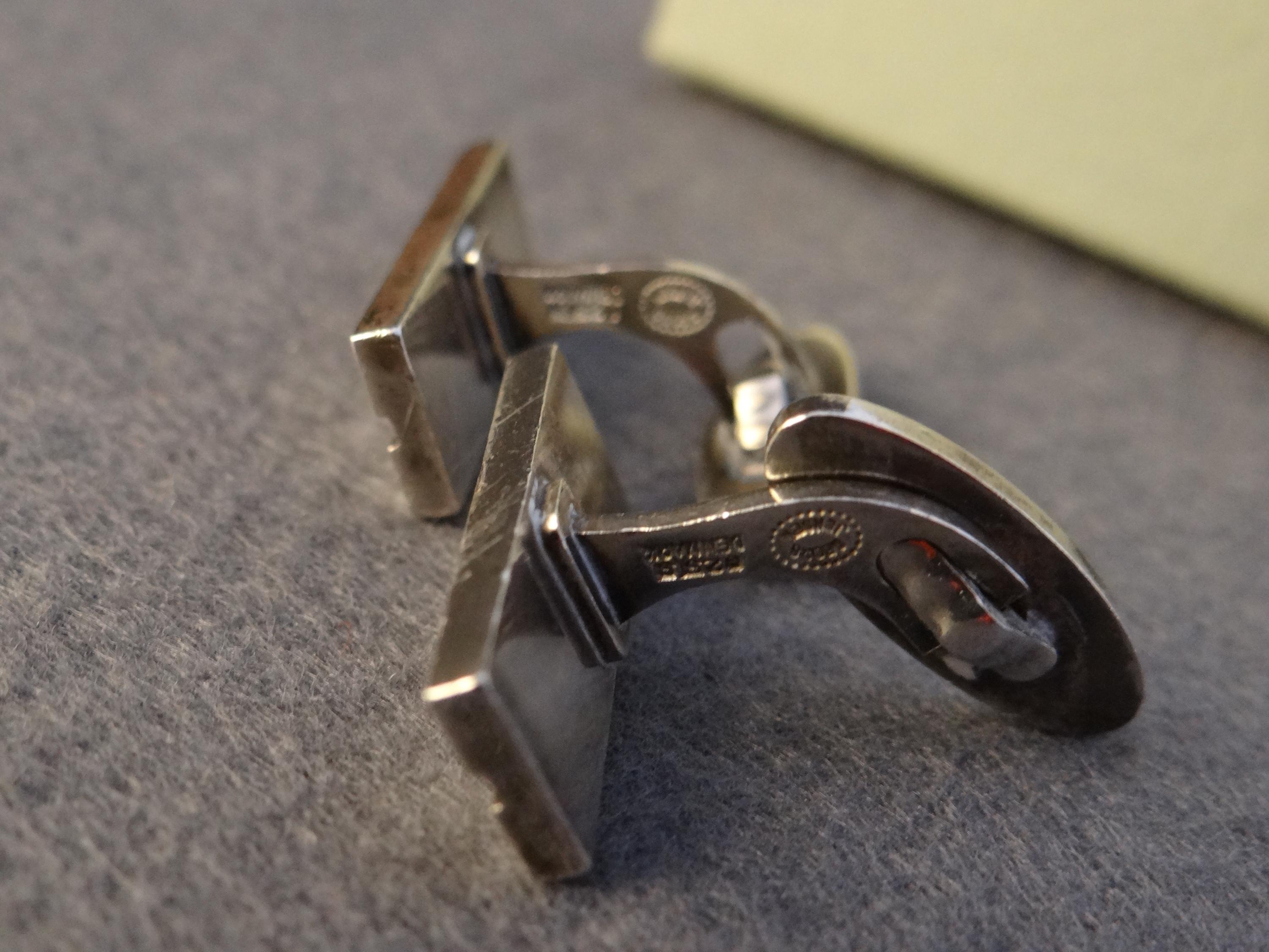 Vintage GEORG JENSEN #114 Sterling Silver 925S Cufflinks Denmark