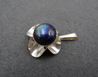 Large 10,5 Cm HANS HANSEN #117 Sterling Silver 925S Brooch DENMARK