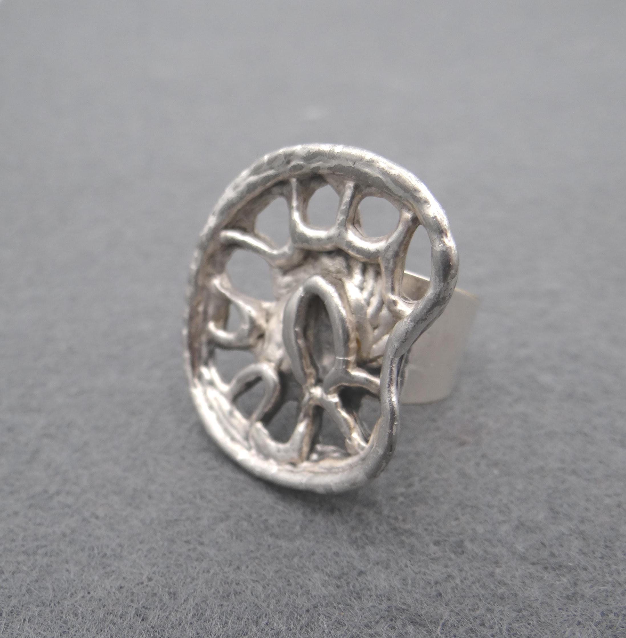 Vintage Erik Dennung for B+D Silverplated Pewter Ring Denmark - Etsy