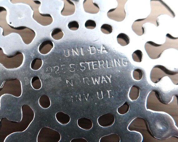 Uni David-Andersen design UNN TANGERUD sterling s… - image 3