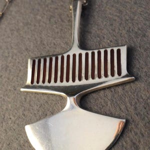 David Andersen Sterling Silver Enamel Pendant Necklace - Bjorn Sigurd Ostern Norway