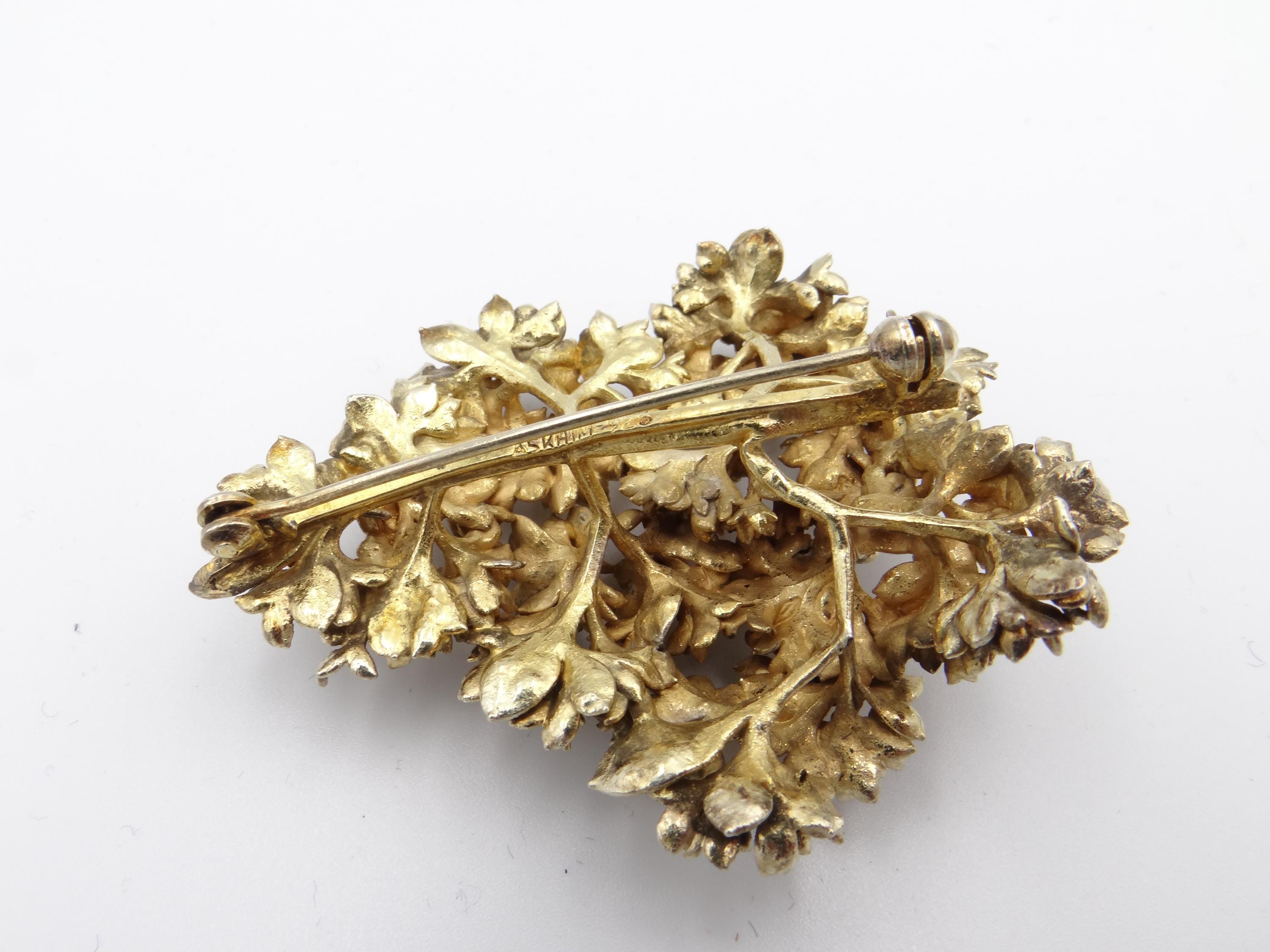 ヴィンテージ FLORA DANICA スターリングシルバー 925s ブローチ