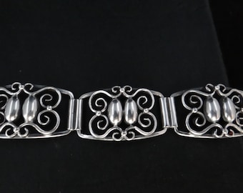 Vintage JORGEN JENSEN #311 Pewter Bracelet Denmark - Etsy