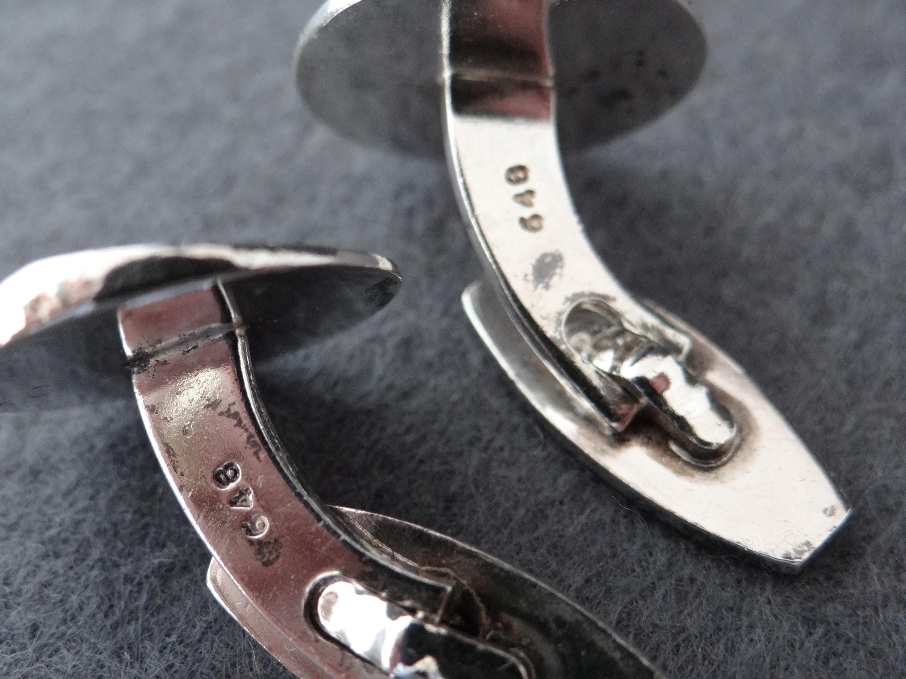 Vintage HANS HANSEN #648 Sterling Silver 925S Cufflinks DENMARK