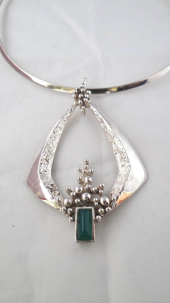 Vintage DUTCH MARKED Silver 835S Pendant and Neck Ring L*R+