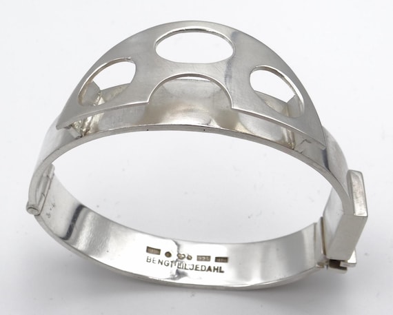 Vintage 46 Grams 1986 Bengt Liljedahl Sterling Silver 925S Bangle
