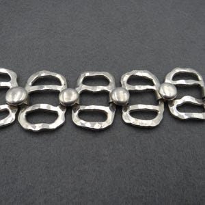 Vintage Jacob Hull silver plated link bracelet for Buch and Deichman Denmark 1970’s