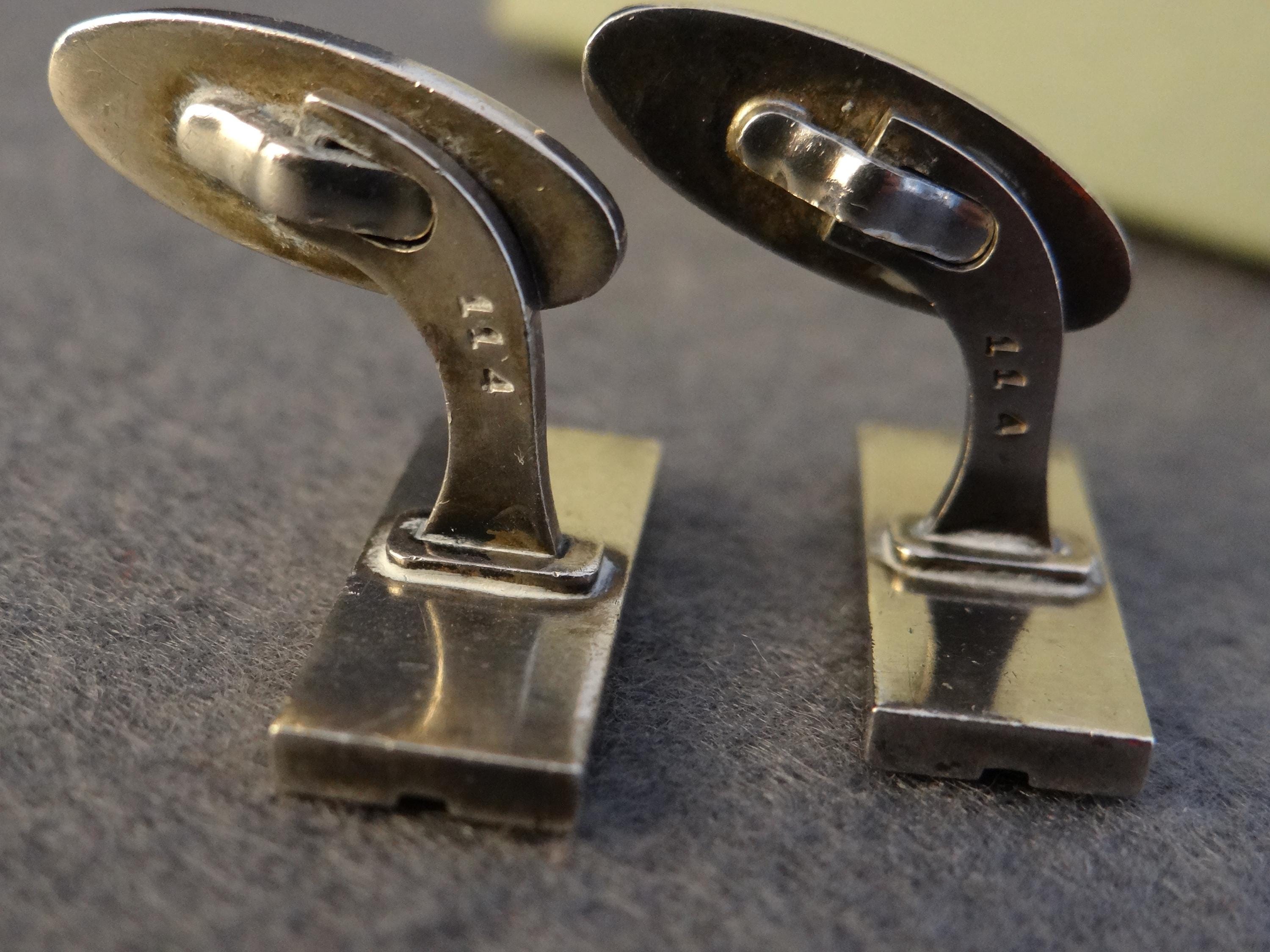 Vintage GEORG JENSEN #114 Sterling Silver 925S Cufflinks Denmark