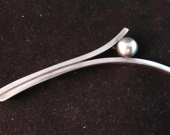 【最終価格】Hans Hansen シルバー925 ブローチ　デンマーク Hans Hansen ハンスハンセン シルバービッグリング